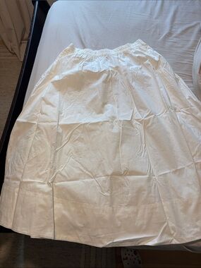 GAP White Poplin Skirt